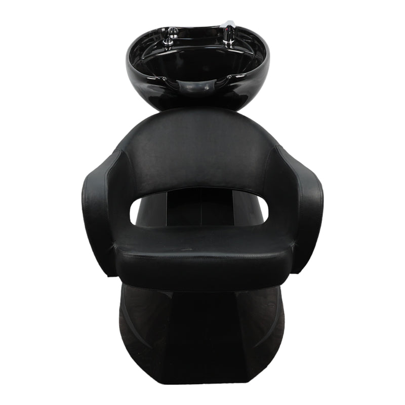 Backwash Chair - Rinse And Relax Basin Adjustable Chair Black