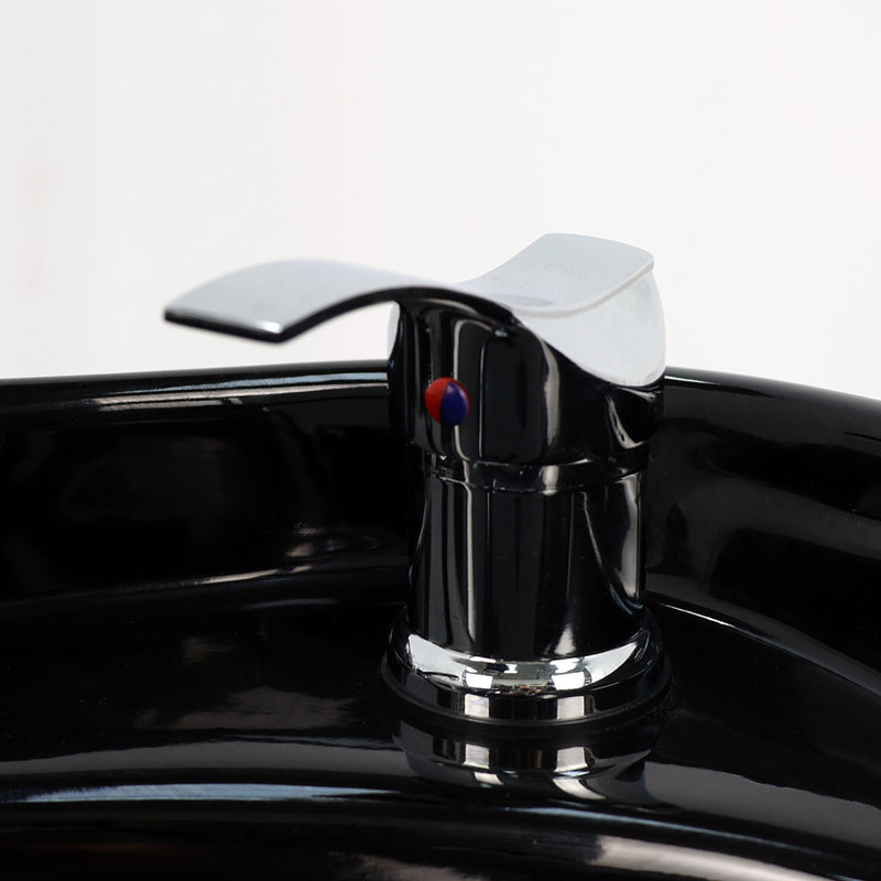 Backwash Chair - Rinse And Relax Basin Adjustable Chair Black