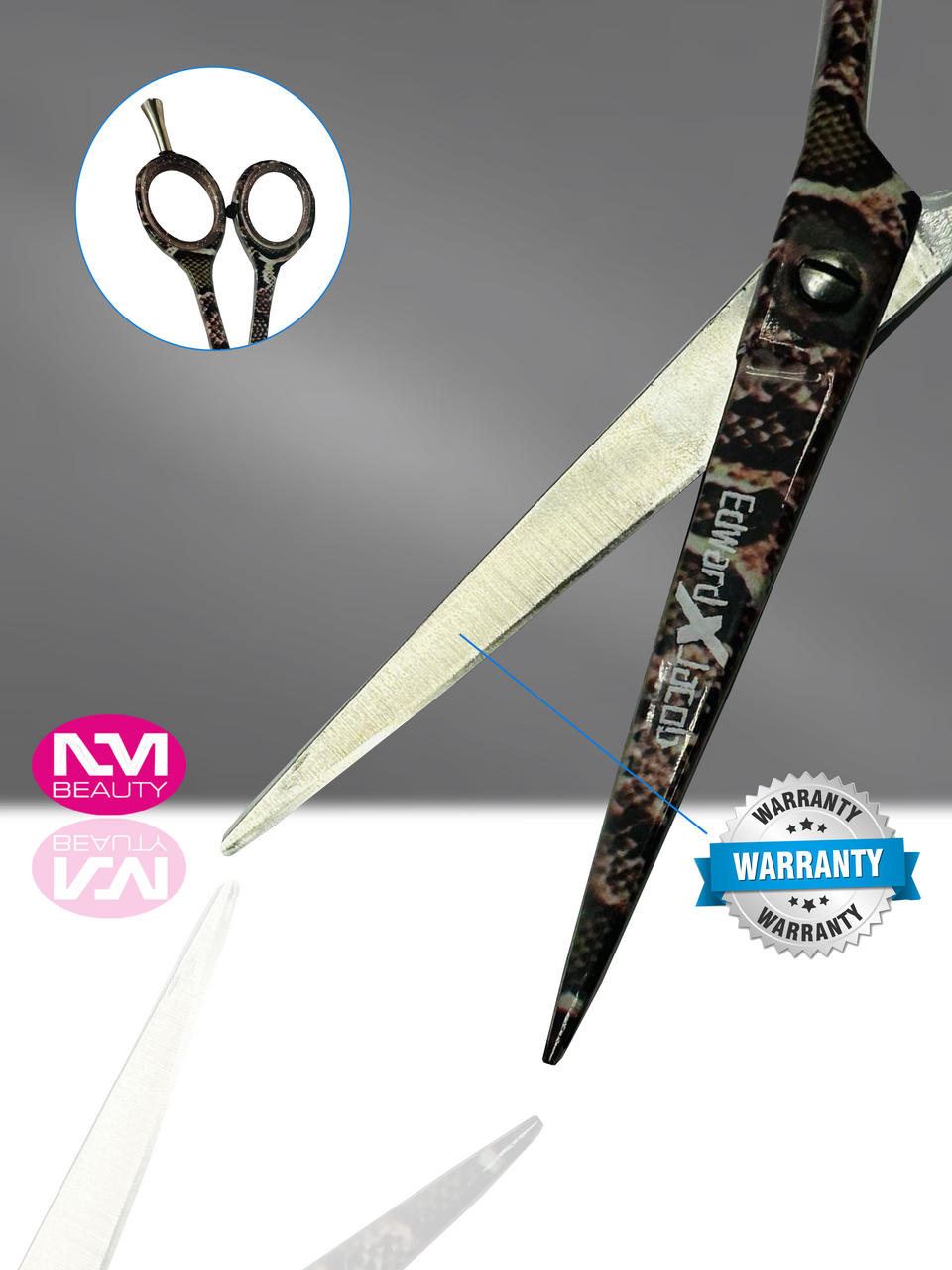 Paper Coating Flat Matti Barber Scissors 6'' BRS German- Next Day Delivery