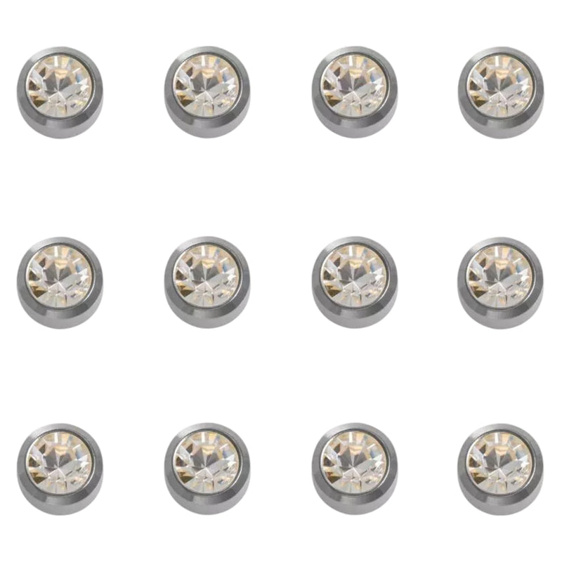 Caflon - Stud Earrings Regular April Birthstones 12pk