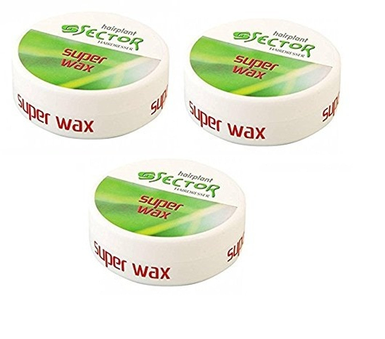 Super Sector Hair Styling Wax - Normal (Green) 150ml (3 Pcs Offer)