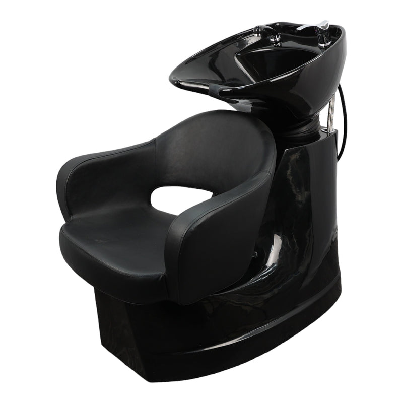 Backwash Chair - Rinse And Relax Basin Adjustable Chair Black