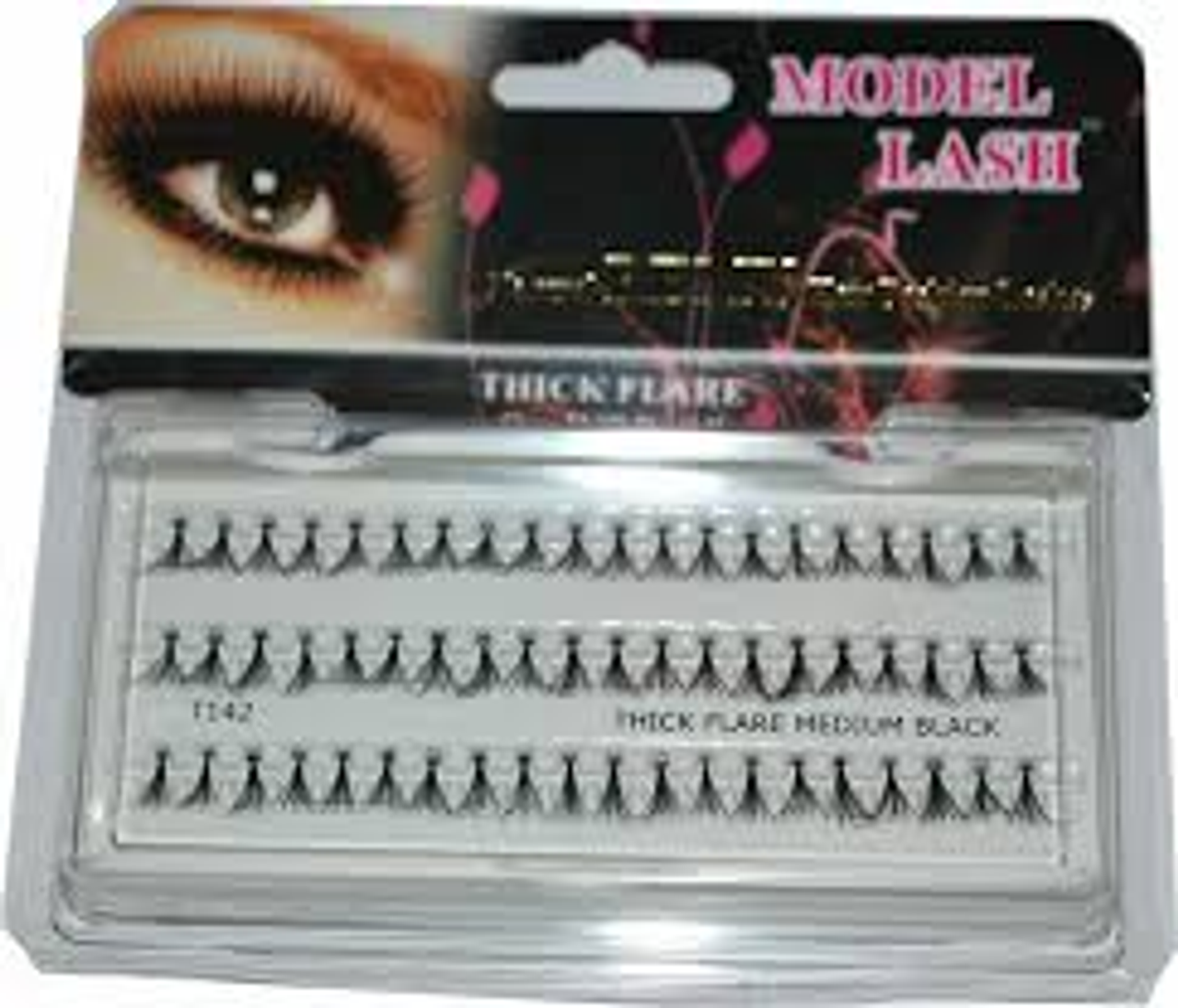 MODEL LASH Natural Remy Hair Fashion Individual Lashes THICK FLARE MEDIUM
