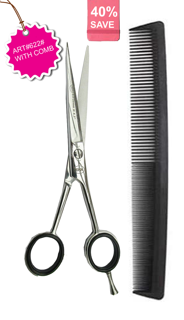NMB Hair Cutting Scissors 6.5 Inch Round Pattern Scissor