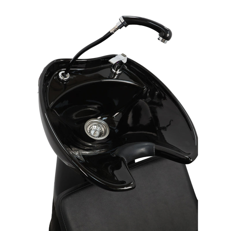Backwash Chair • Sleek Comfort Basin Adjustable Chair Black