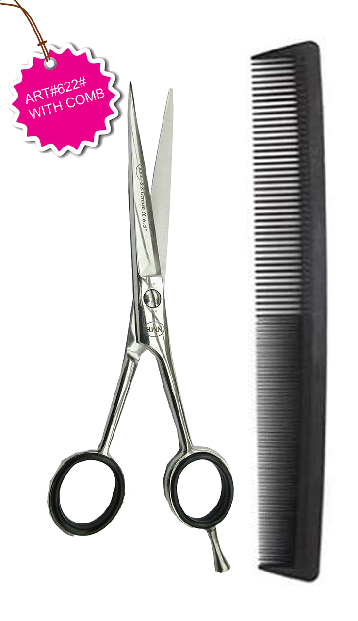 NMB Hair Cutting Scissors 6.5 Inch Round Pattern Scissor