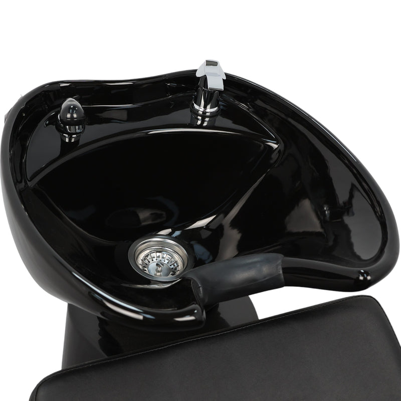Backwash Chair • Sleek Comfort Basin Adjustable Chair Black