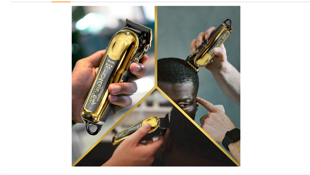 Wahl - 5 Star Magic Clip Clipper Gold Cordless- Next Day Delivery