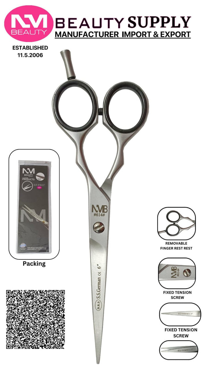 Professional jaguar Baber Scissor 6". Sand- Next Day Delivery (1 year warranty)