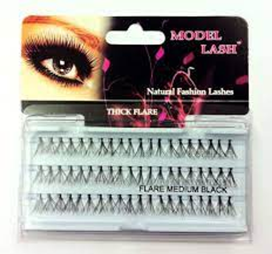 MODEL LASH Natural Remy Hair Fashion Individual Lashes FLARE LONG BLACK