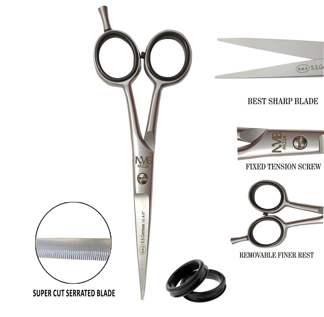 Professional Gool Matti Baber Scissor 6.5". Sand- Next Day Delivery (1 year warranty)