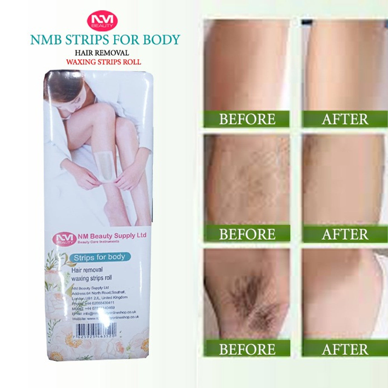 NMB WAX STRIPS ( 5000 PCS = 50 PACKET ) 7500 g- Next Day Delivery