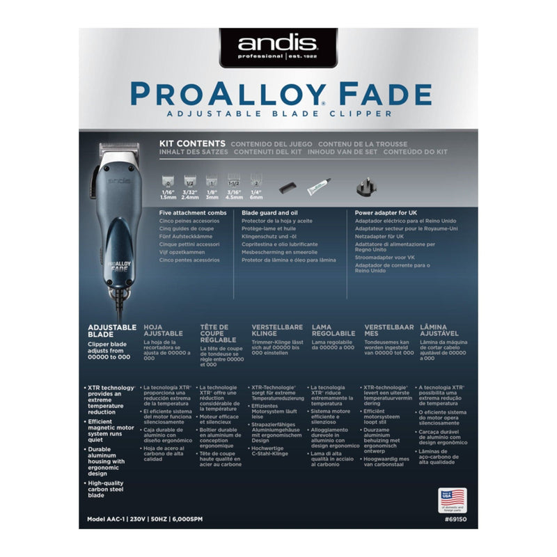 Andis - ProAiloy Fade Adjustable Blade Clipper AAC.1 6910
