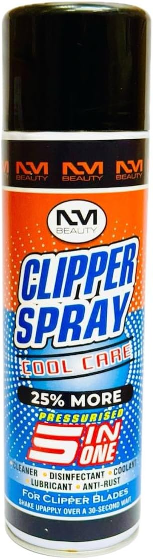 NM Beauty Clipper Spray 5-in-1 Clipper Blades to freshen, Clean, lubricate, Disinfect and Prevent Rust - Vegan Products