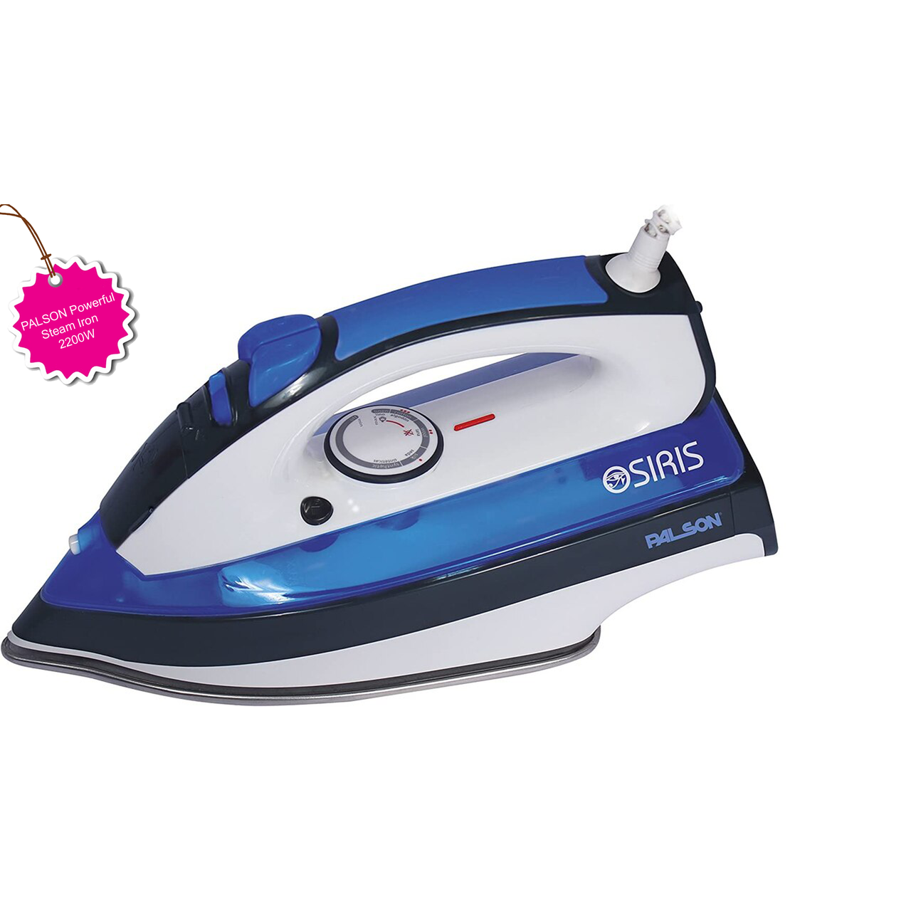 PALSON Powerful Steam Iron 2200W with Steam Blast, Auto Shut Off, Anti Drip, Anti Scale, Self Cleaning