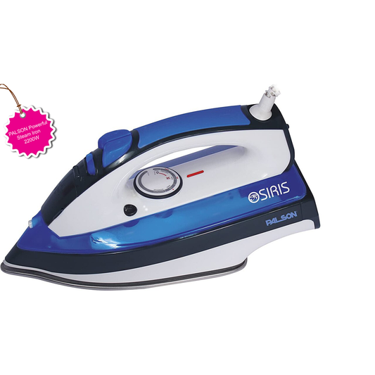 PALSON Powerful Steam Iron 2200W with Steam Blast, Auto Shut Off, Anti Drip, Anti Scale, Self Cleaning