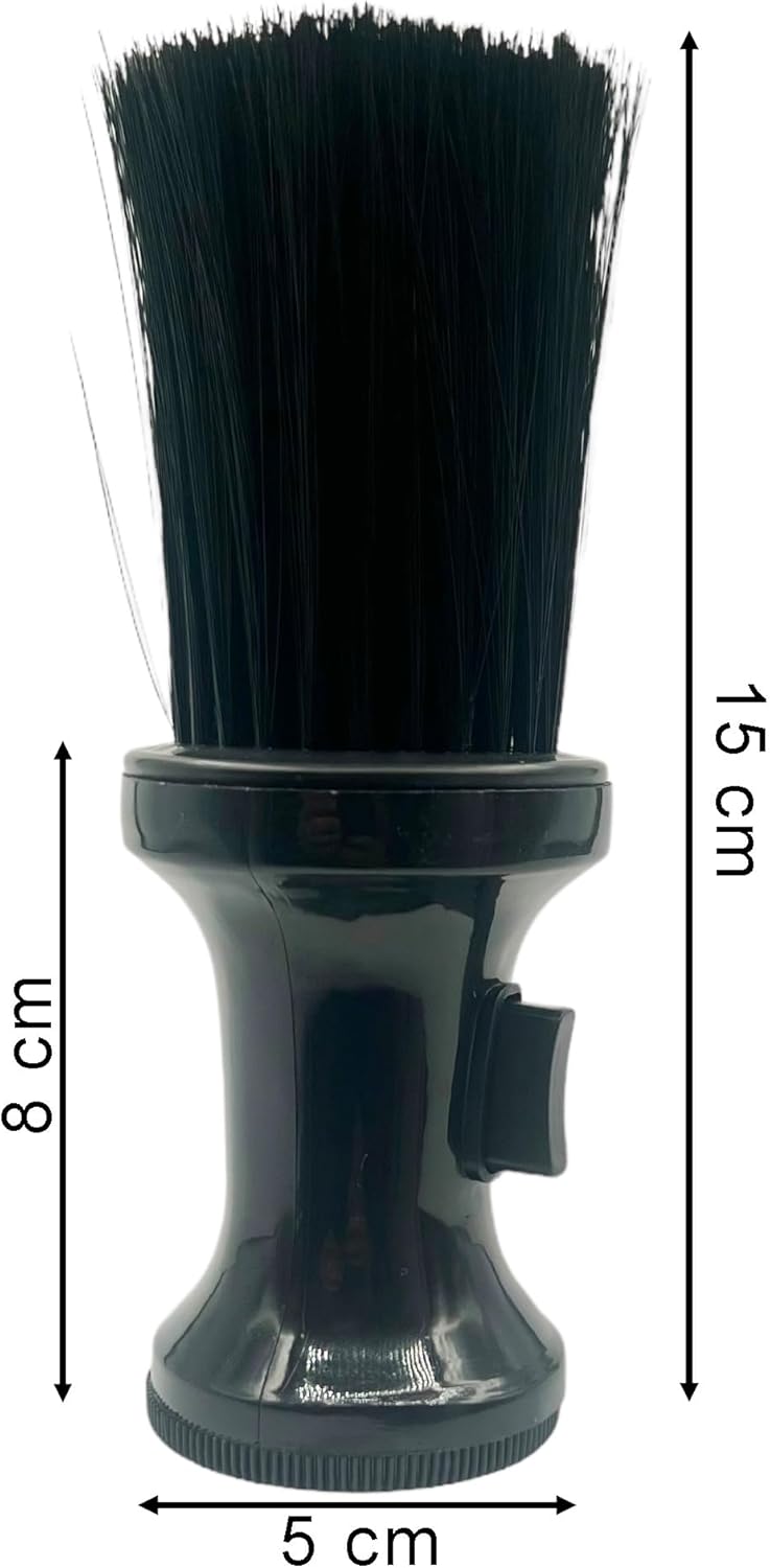 Talcum Powder Brush for Barber,Neck Duster Brush - Extra Soft Cleaning Brush - Professional Neck Brush for Barbers and Stylists, Cleaning Your Neck,Barber,Salon, Hairdressing (Black) B