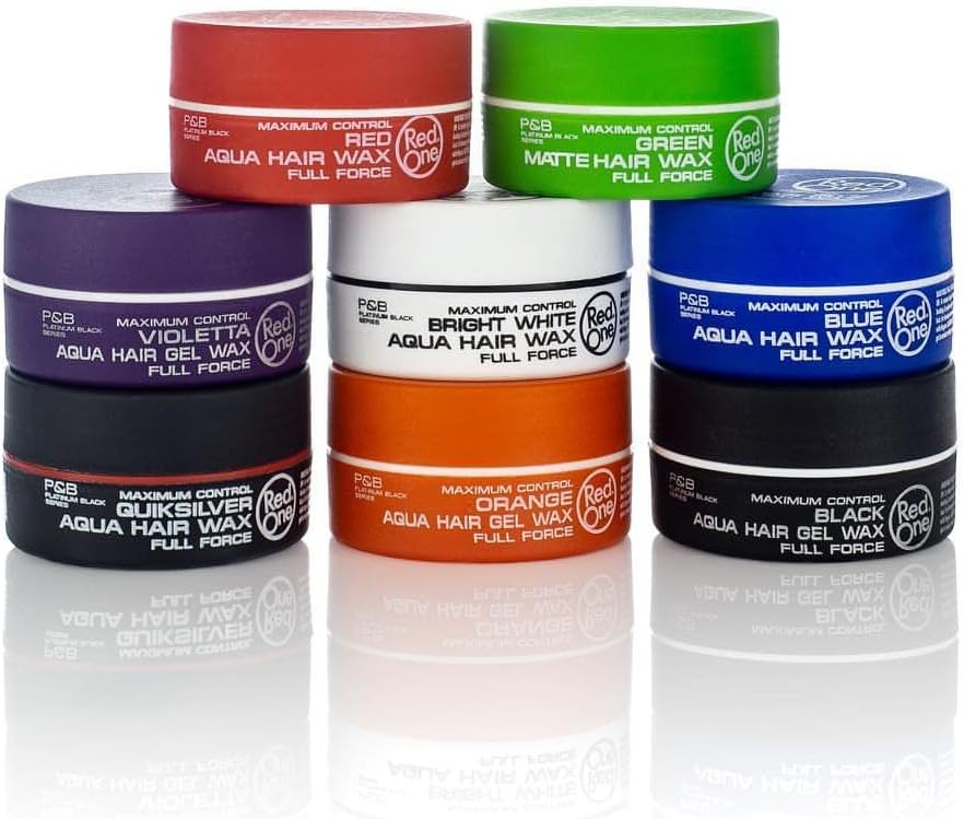 RedOne Hair Styling Wax Red 150 ml | Edge Control | Hair Gel Wax | Ultra Hold | Strawberry Scent | Men & Women Hair Wax | Maximum Control