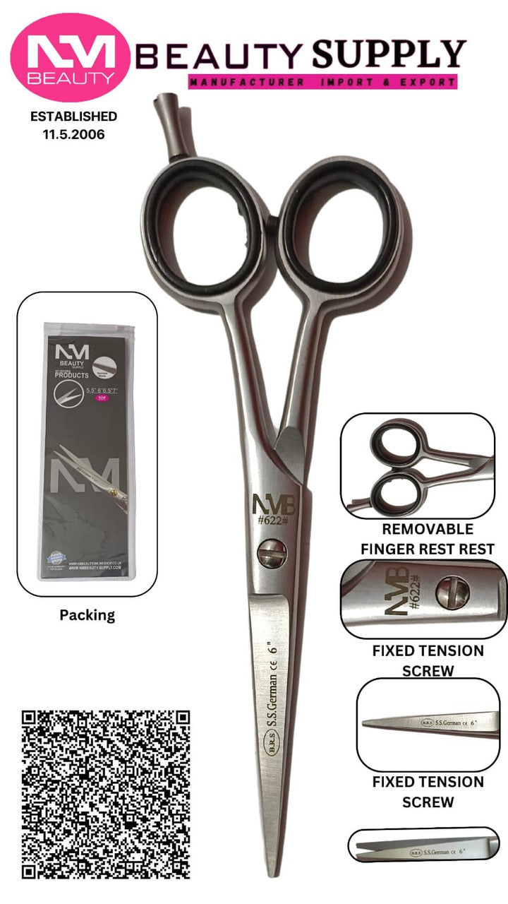 Professional Gool Matti Baber Scissor 6". Sand- Next Day Delivery (1 year warranty)