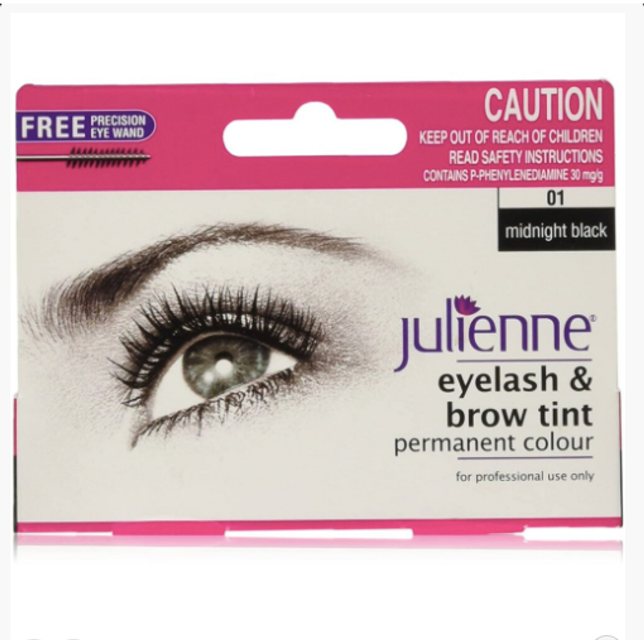 Julienne Midnight Black eyelash & brow tint 15ml - JUL100