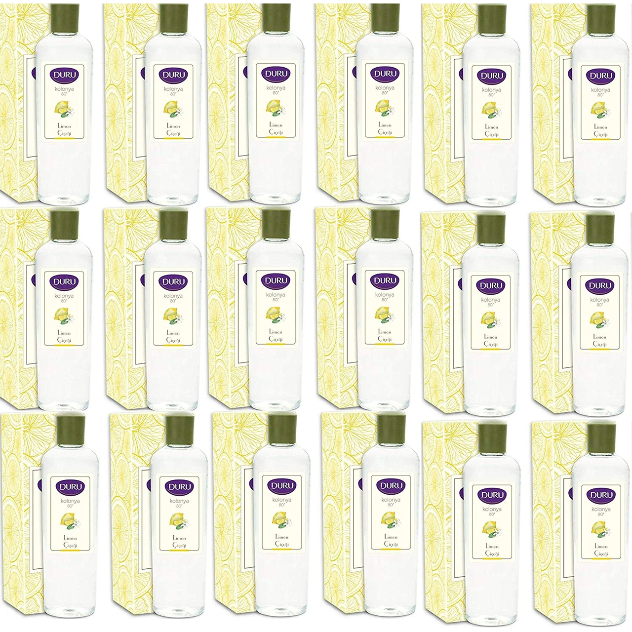 DURU LEMON TURKISH COLOGNE AFTERSHAVE 400ML (18 PCS /1 BOX Offer)