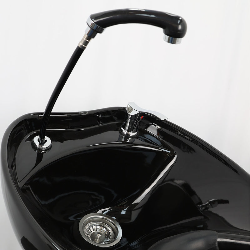 Backwash Chair • Ergonomic Luxury Basin Adjustable Chair Black