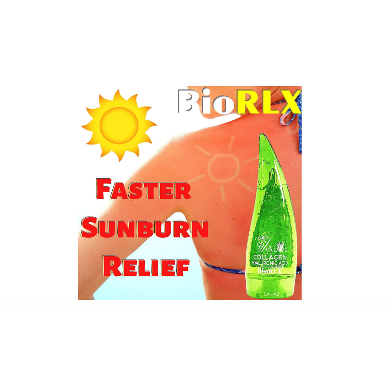 99% Purity Aloe Vera Gel with Collagen and Hyarulonic Acid for Face, Body and Hair 250 ml