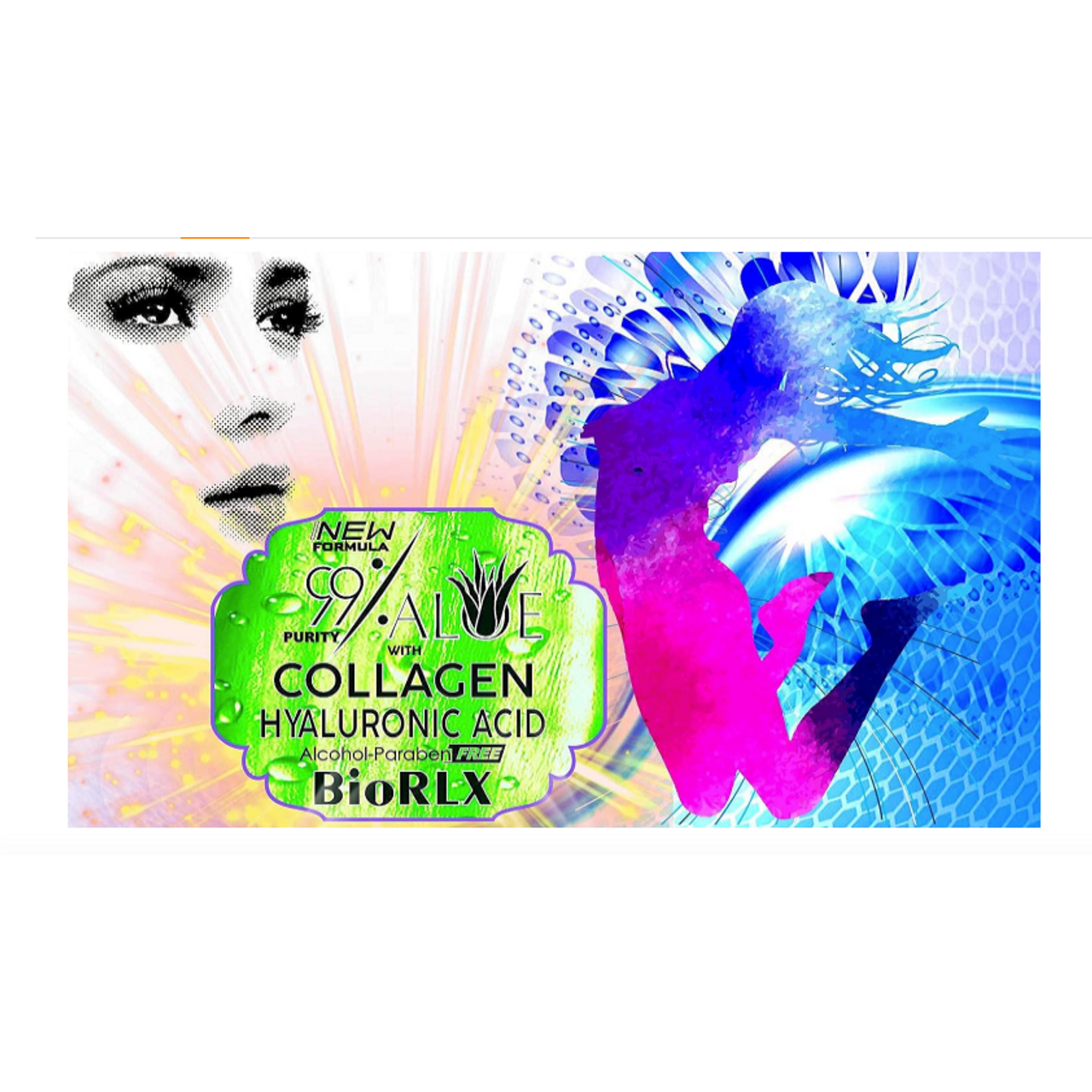 99% Purity Aloe Vera Gel with Collagen and Hyarulonic Acid for Face, Body and Hair 250 ml