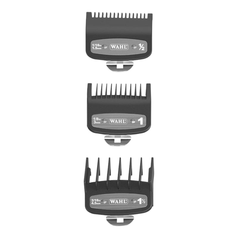 Wahl • Premium Cutting Guides Clipper Combs Guards (Set Of 3) 3354- 5001