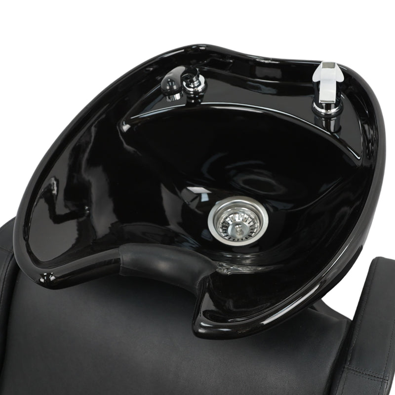 Backwash Chair • Ergonomic Luxury Basin Adjustable Chair Black