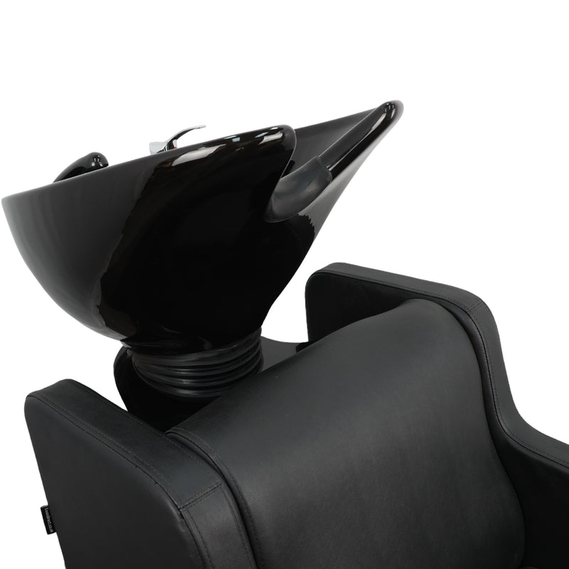 Backwash Chair • Ergonomic Luxury Basin Adjustable Chair Black