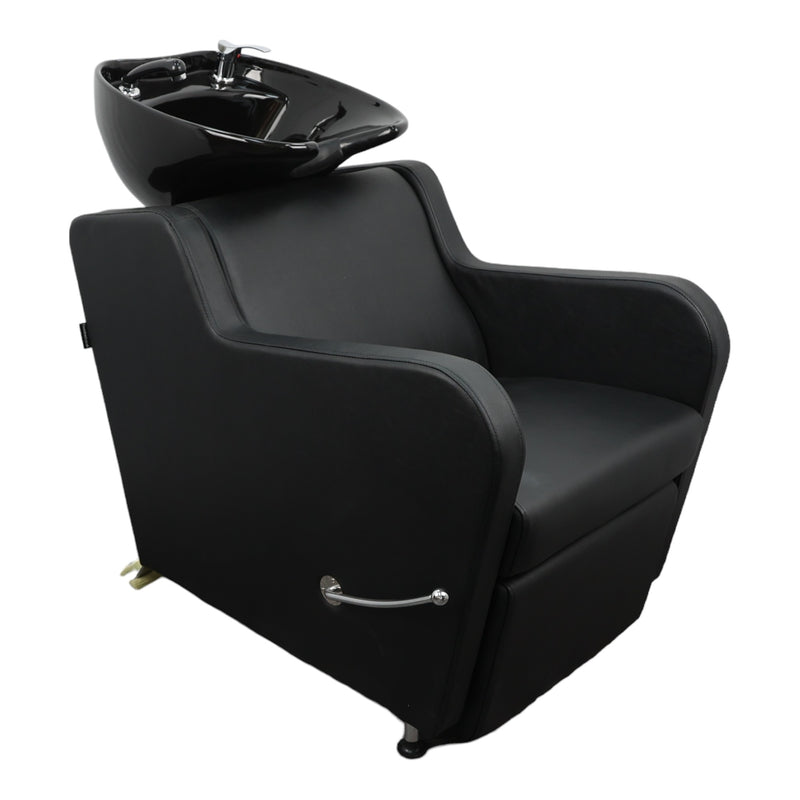 Backwash Chair • Ergonomic Luxury Basin Adjustable Chair Black