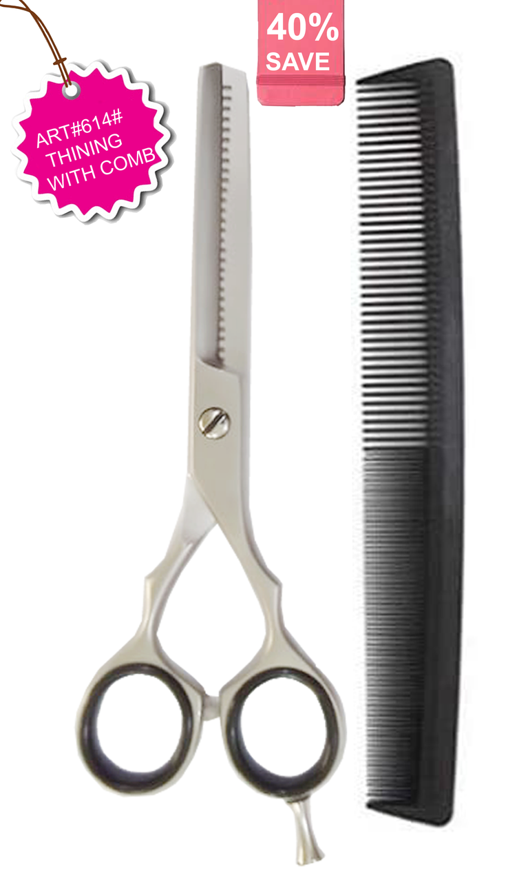 NMB Professional Hair Thinning Scissors 6" 6.5 Inch Jaguar Pattern