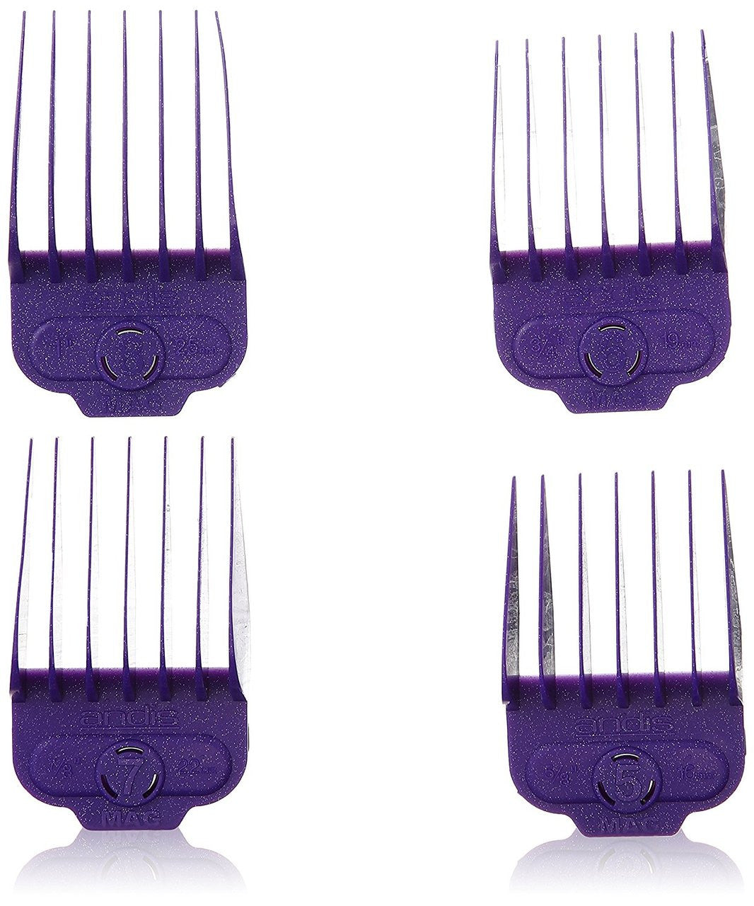 Andis 66320 - Nano-Silver Magnetic Attachment 4-Combs, Large, Sizes 5/8", 3/4", 7/8", 1" - RECOMMENDED FOR INTERNATIONAL USE- Next Day Delivery