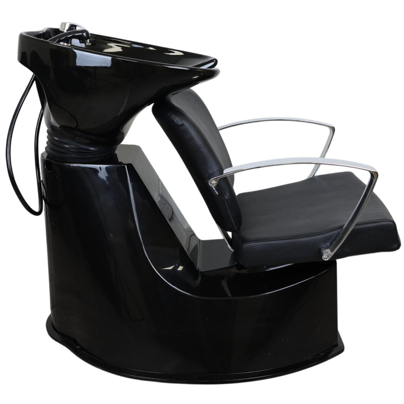 Backwash Chair - Premium Contour Basin Adjustable Chair Black