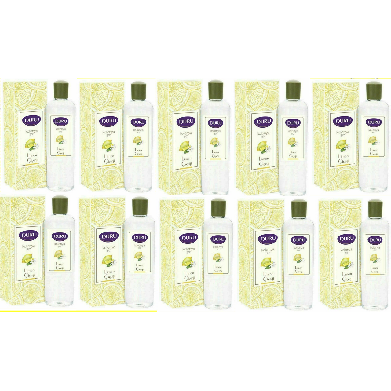 DURU LEMON TURKISH COLOGNE AFTERSHAVE 400ML -10PCS
