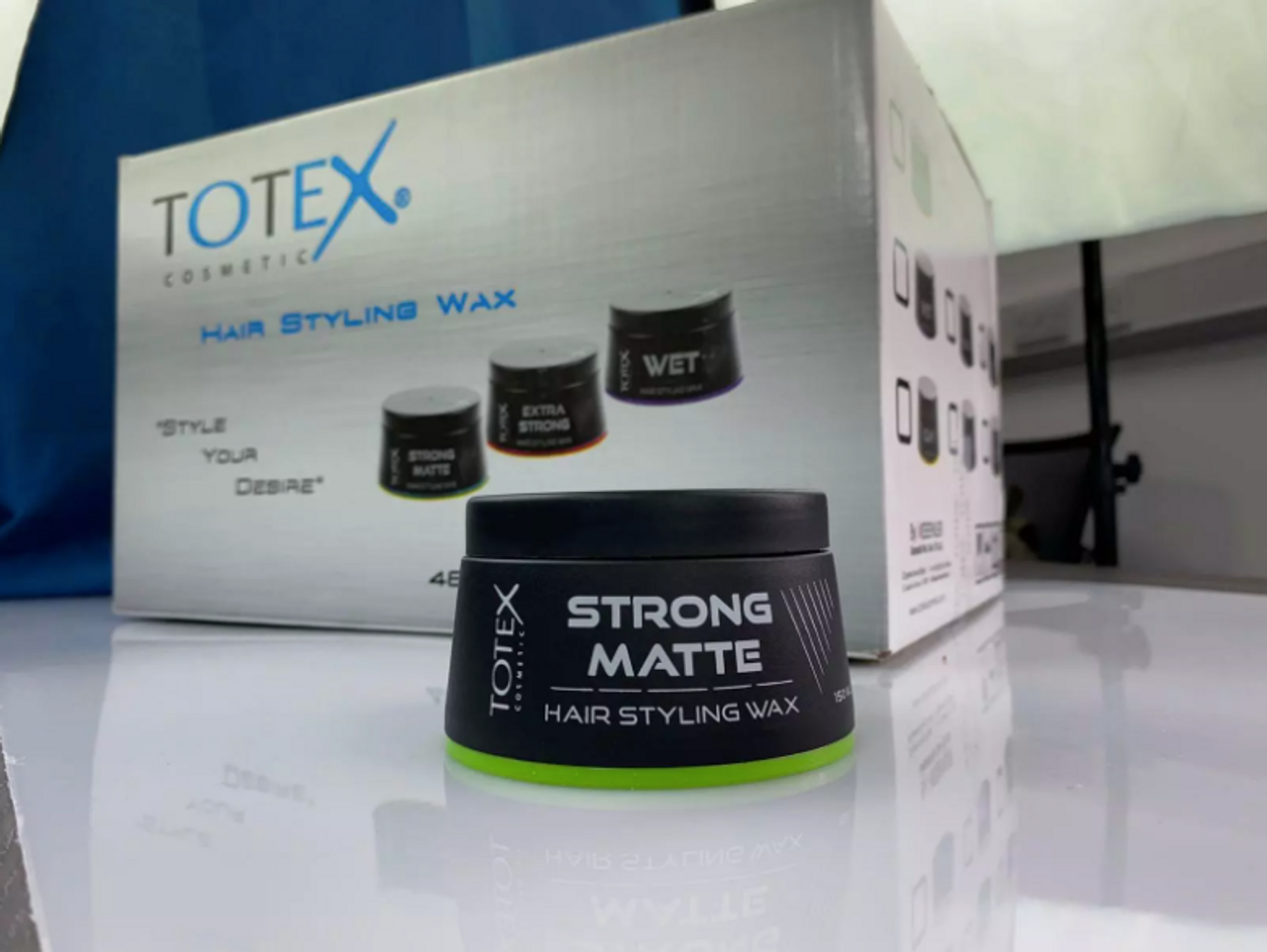 TOTEX HAIR STYLING WAX STRONG MATTE NEW FORMULA NEW STYLE CASE GREEN 150 ML