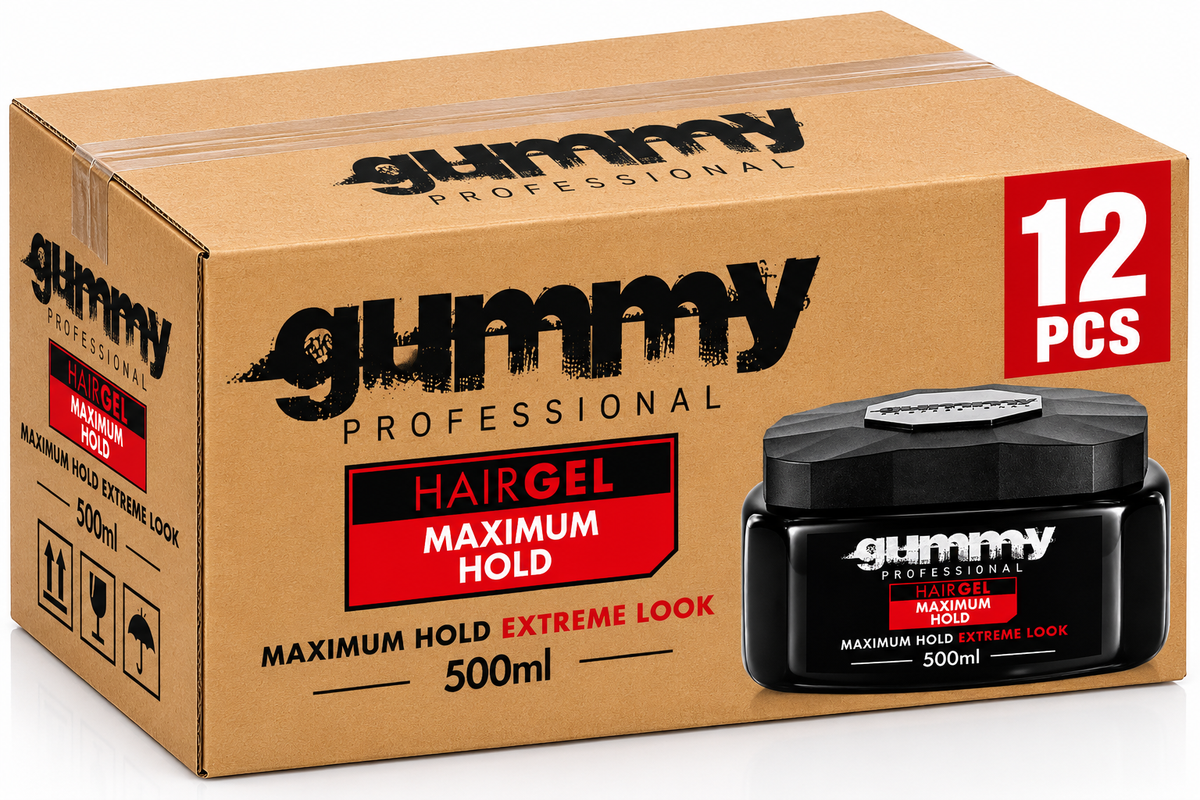 Gummy Professional Hair Gel Maximum Hold – Extreme Look Styling Gel 500ml