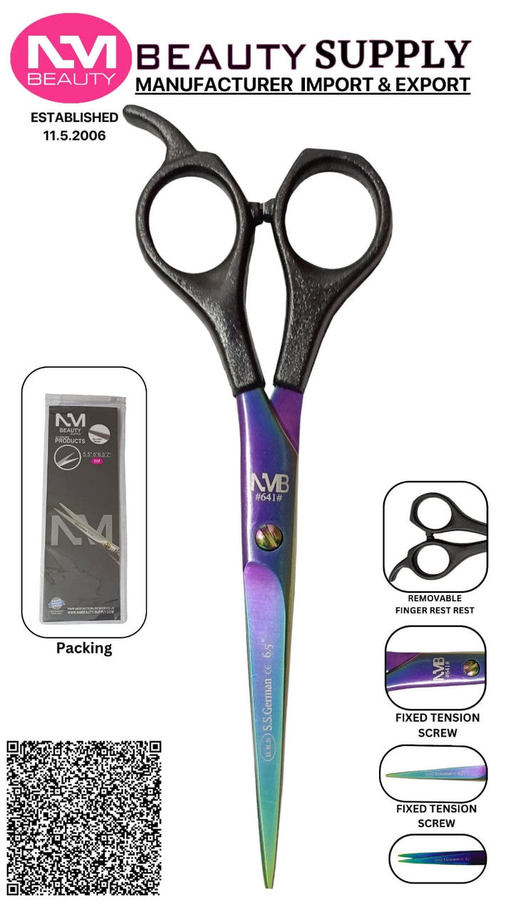Professional Hair Cutting MOLDING Scissor 6.5". MULTI COLOUR- Next Day Delivery (1 year warranty)