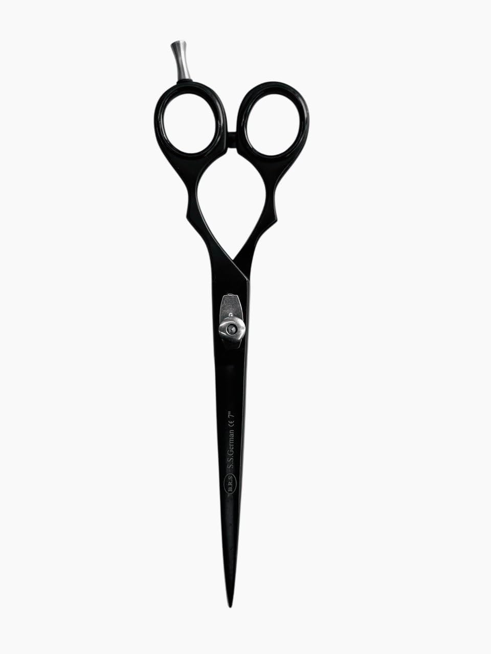NMB Hair Cutting Scissors 7 Inch Black Barber Hair Shears for Hairdressing Cutting Texturizing & Styling - Stainless Steel with Professional Cutting Comb