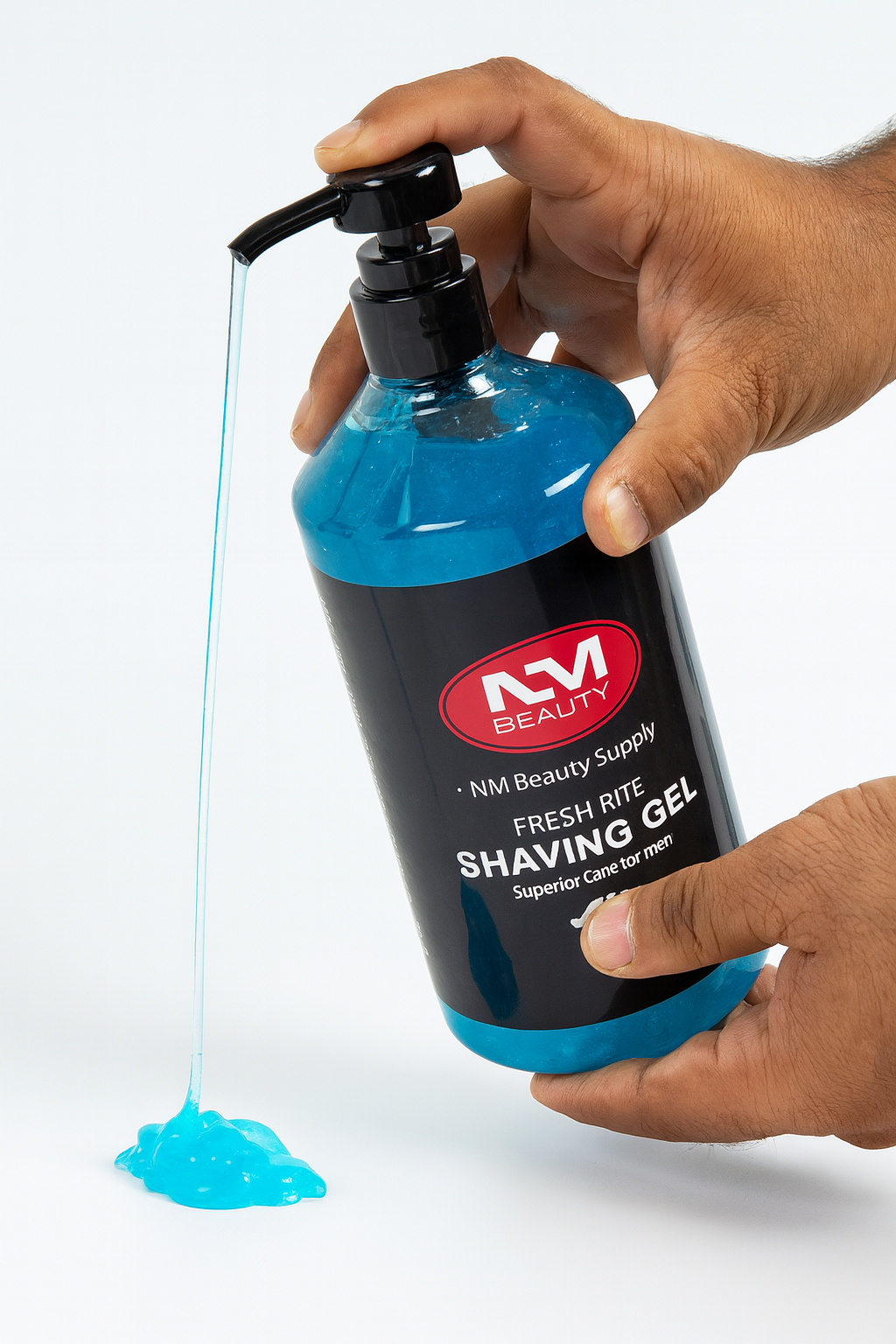 NMB Fresh Active Shaving Gel 1000ml, Superior Care For Men, Ultra Sensitive