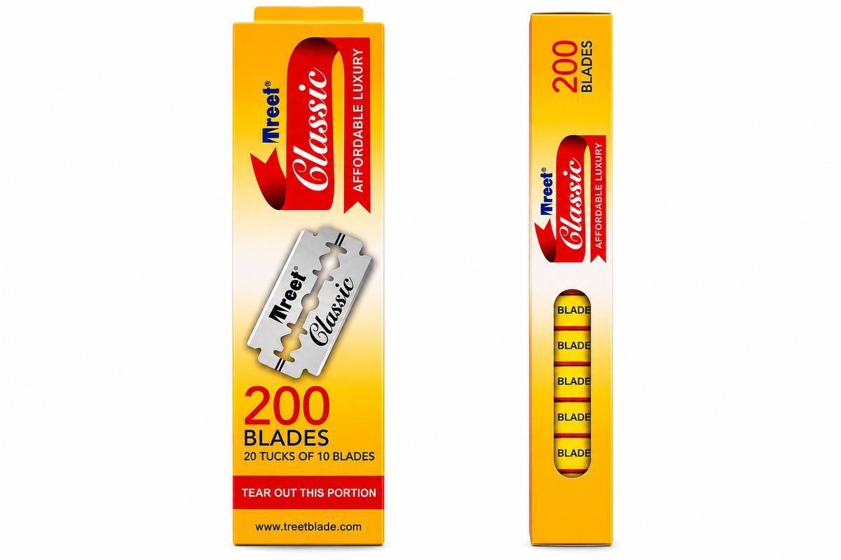 Treet Classic Double Edge Razor Blades – 200 Blades