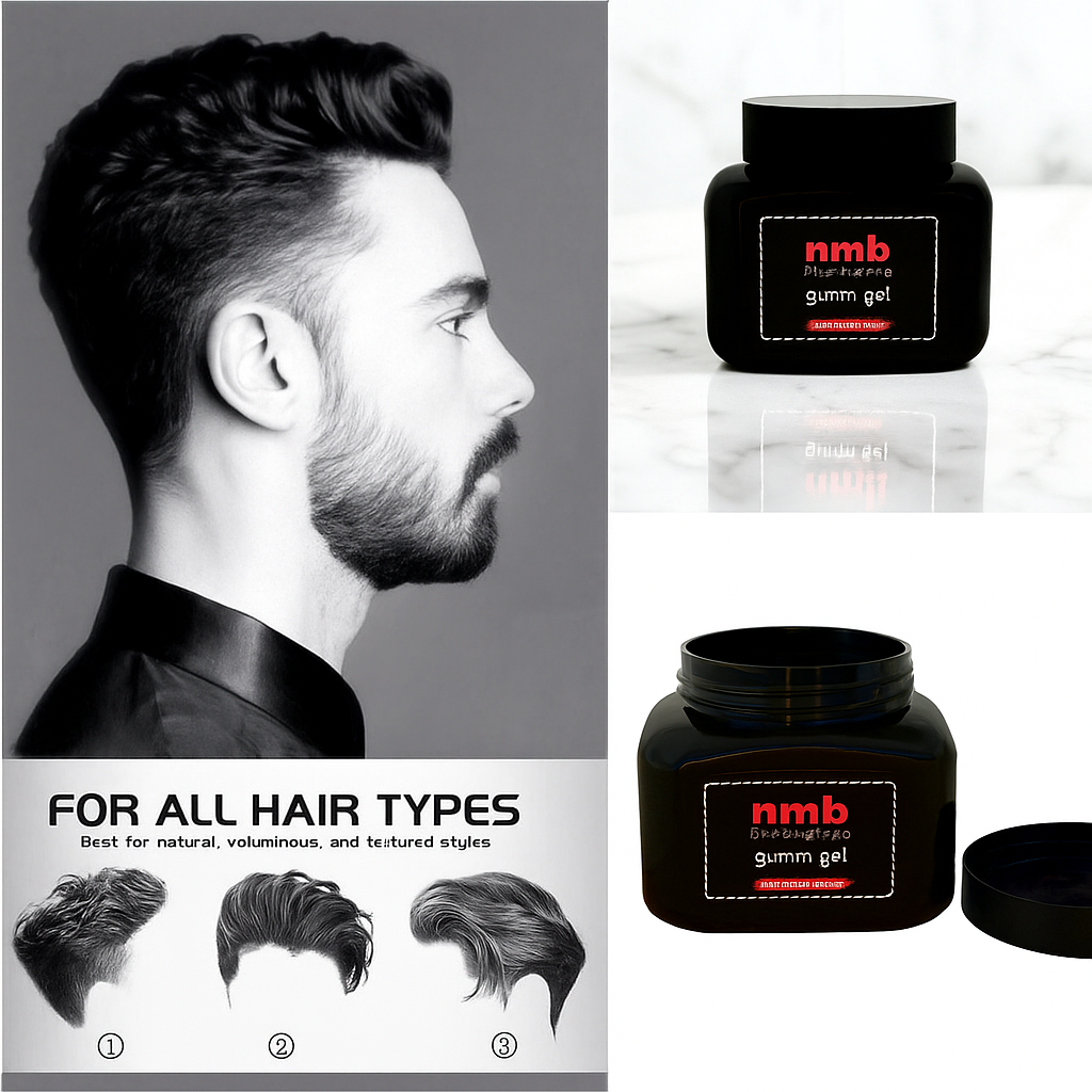 Gumm-Gel Texture Hair Gel Ultra Hold Hair Red For Barbers 250ml By Nm Beauty