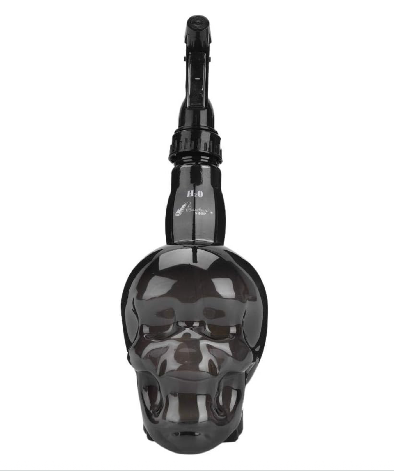 Uxsiya 250ml Skull shaped Barber Spray Bottle Hair Mist Sprayer Fine Mist Water Sprayer for Hairdressing(Black)