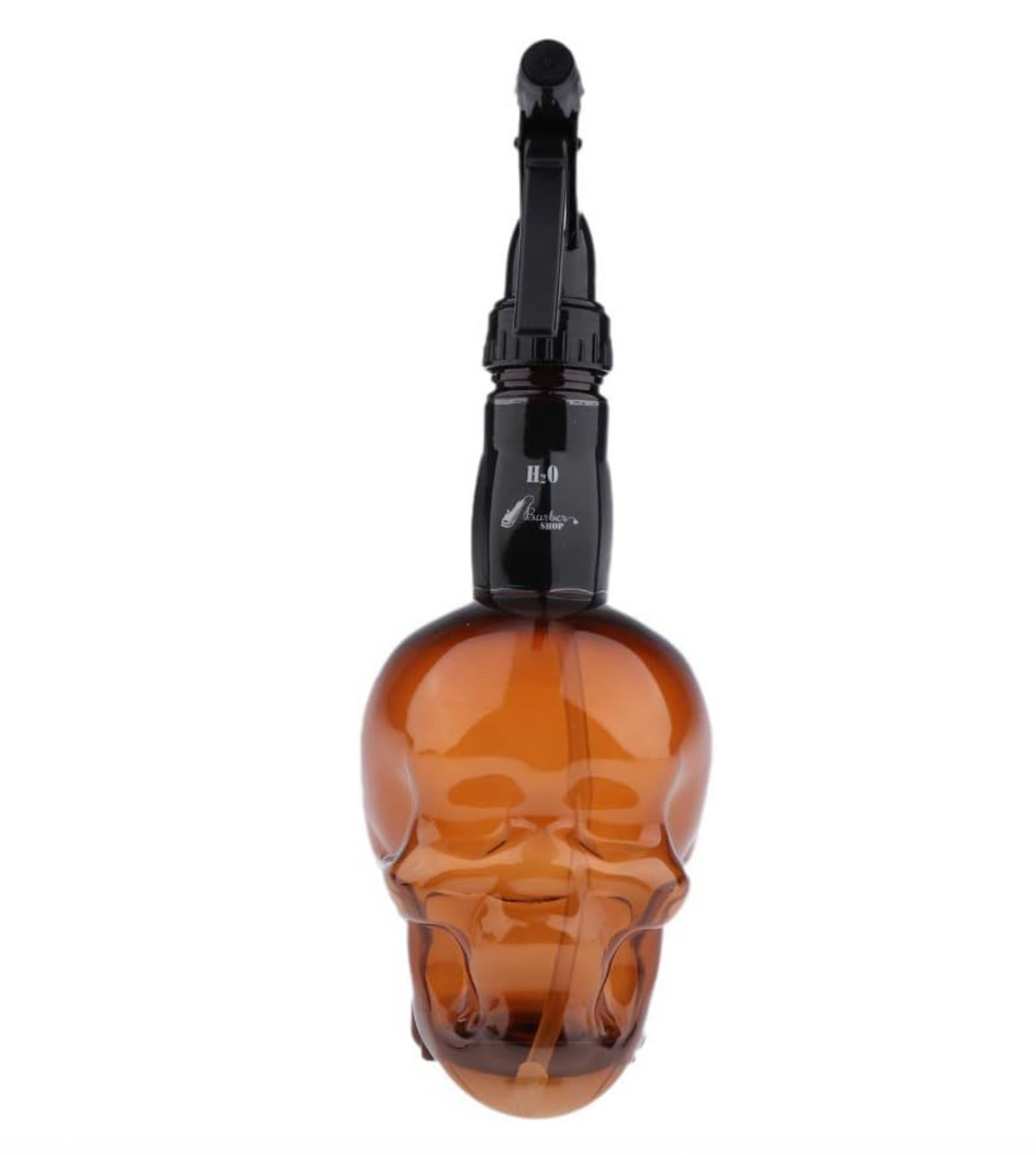 Uxsiya 250ml Skull shaped Barber Spray Bottle Hair Mist Sprayer Fine Mist Water Sprayer for Hairdressing(Black)