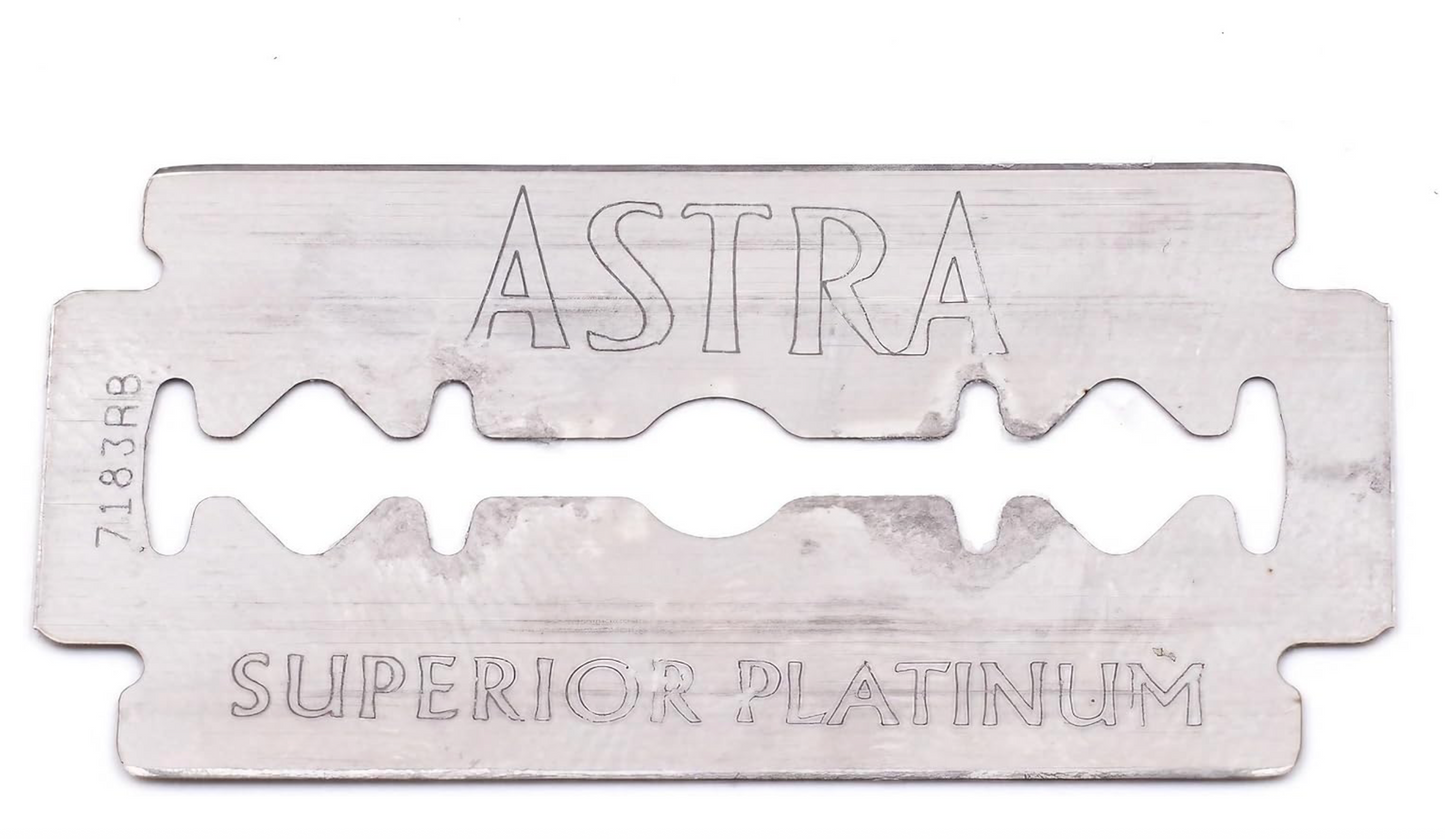 Astra Razor Blades, Pack of 100, Green, 1-Count, 100.0 Count (Pack of 1)