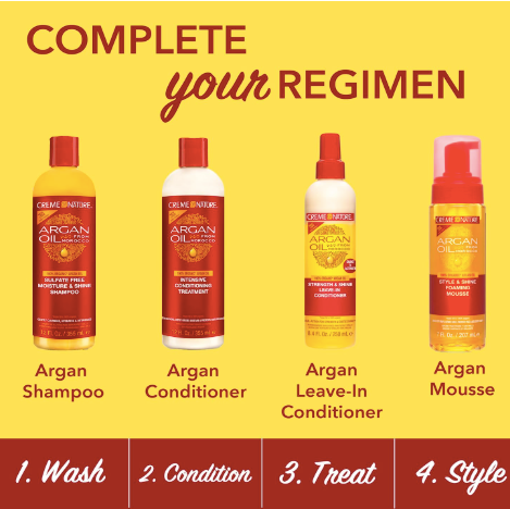 Creme of Nature Argan Oil Foam Wrap Lotion, 207 ml, Clear