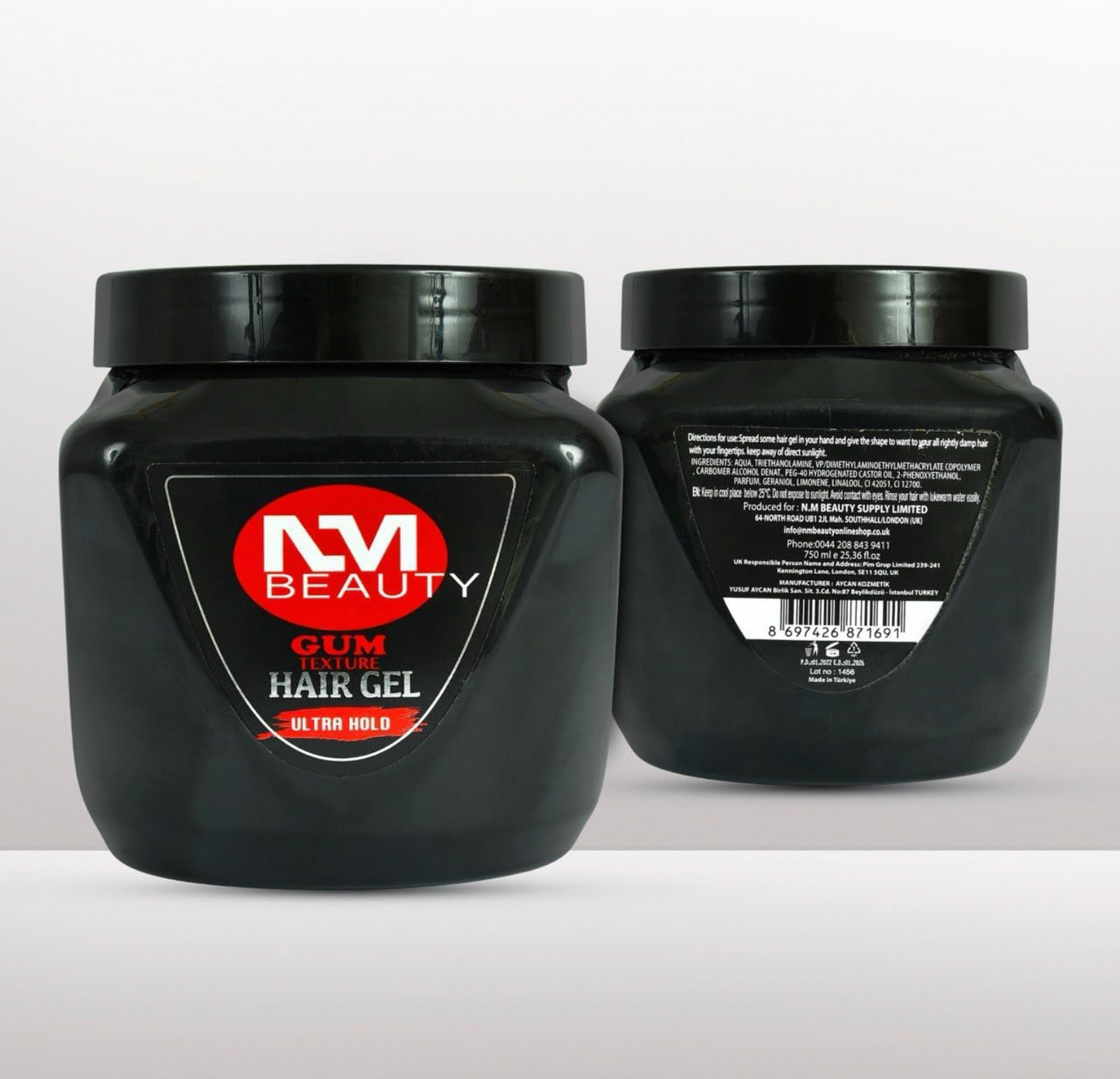 NMB Professional Hair styling Gel Strong hold 750ml