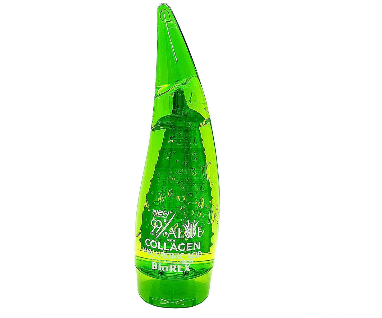 99% Purity Aloe Vera Gel with Collagen and Hyarulonic Acid for Face, Body and Hair 250 ml