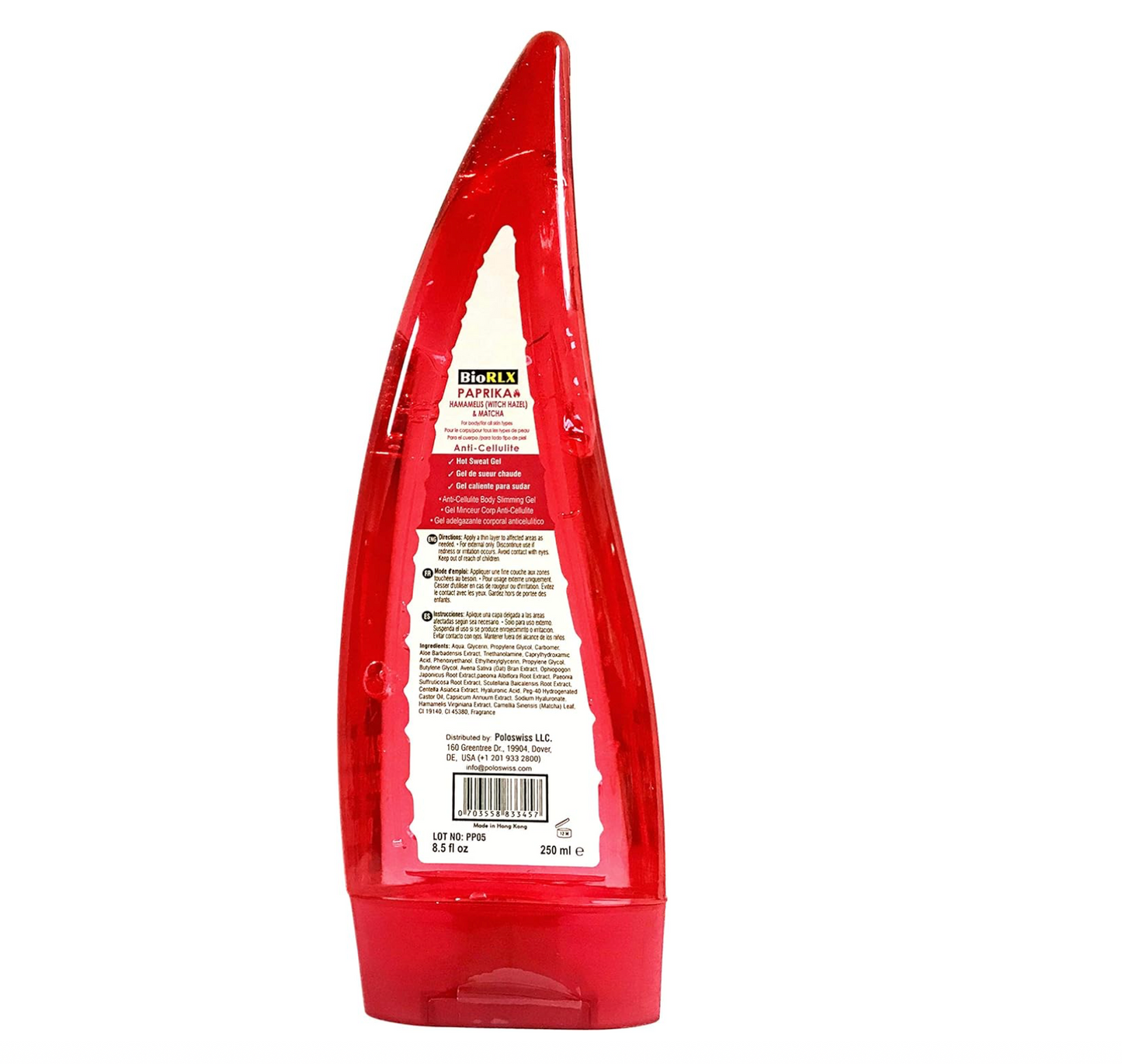 BioRLX Aloe Vera Gel with Paprika,Witch Hazel and Matcha-Hot Gel for Body, Skin Firming Gel, Body Anti-Cellulite Gel, Slimming Gel.Skin Tightening Gel for Waist,Legs,Arms,Abdomen,Buttocks,Belly